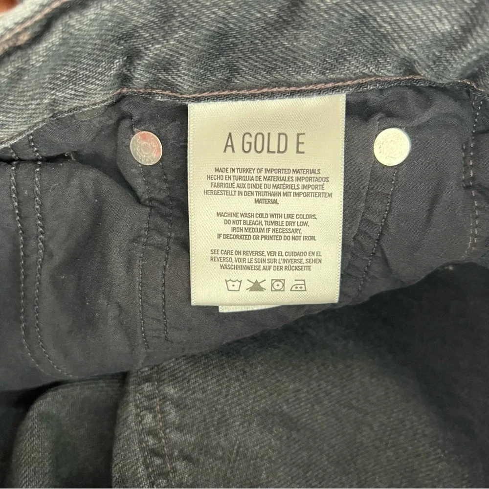AGOLDE Jamie Jeans Straight Leg Gray Black Size 27 Revolve